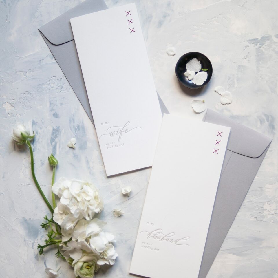To My Wife Red Thread Wedding Card