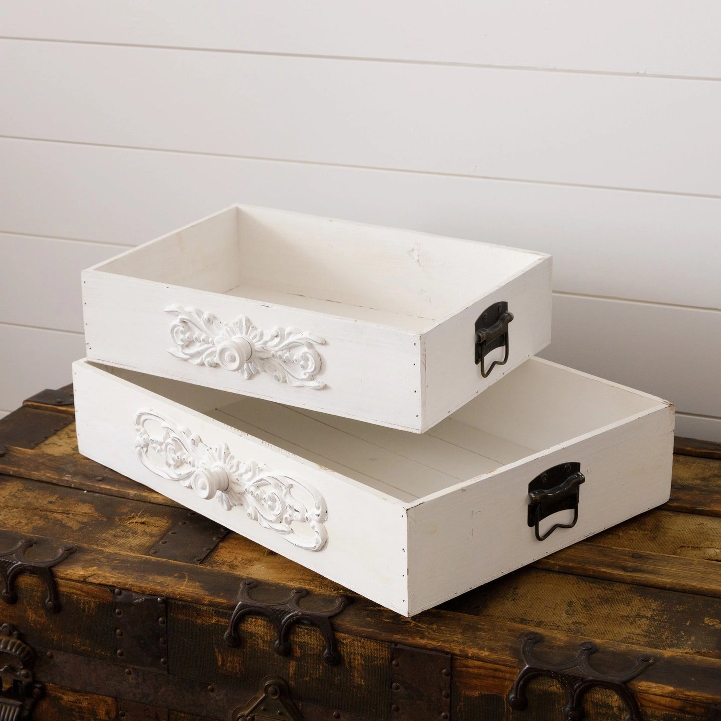 Distressed Drawer Tray - Lg