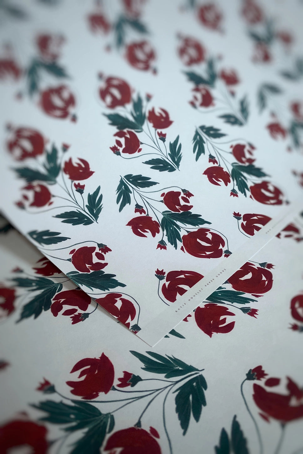 Rose Giftwrap - Set of 3 Sheets