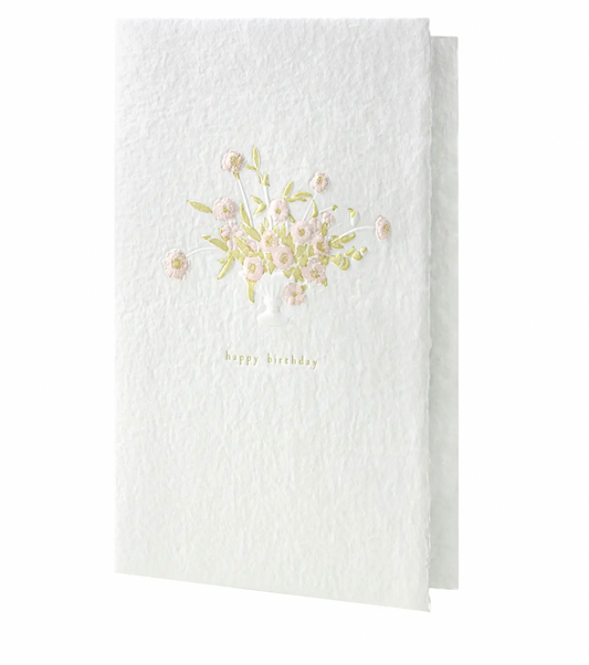 Birthday Bouquet Letterpress Card