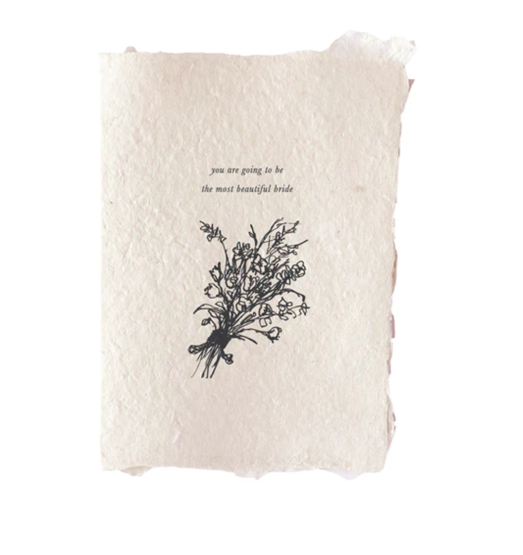 Most Beautiful Bride Card