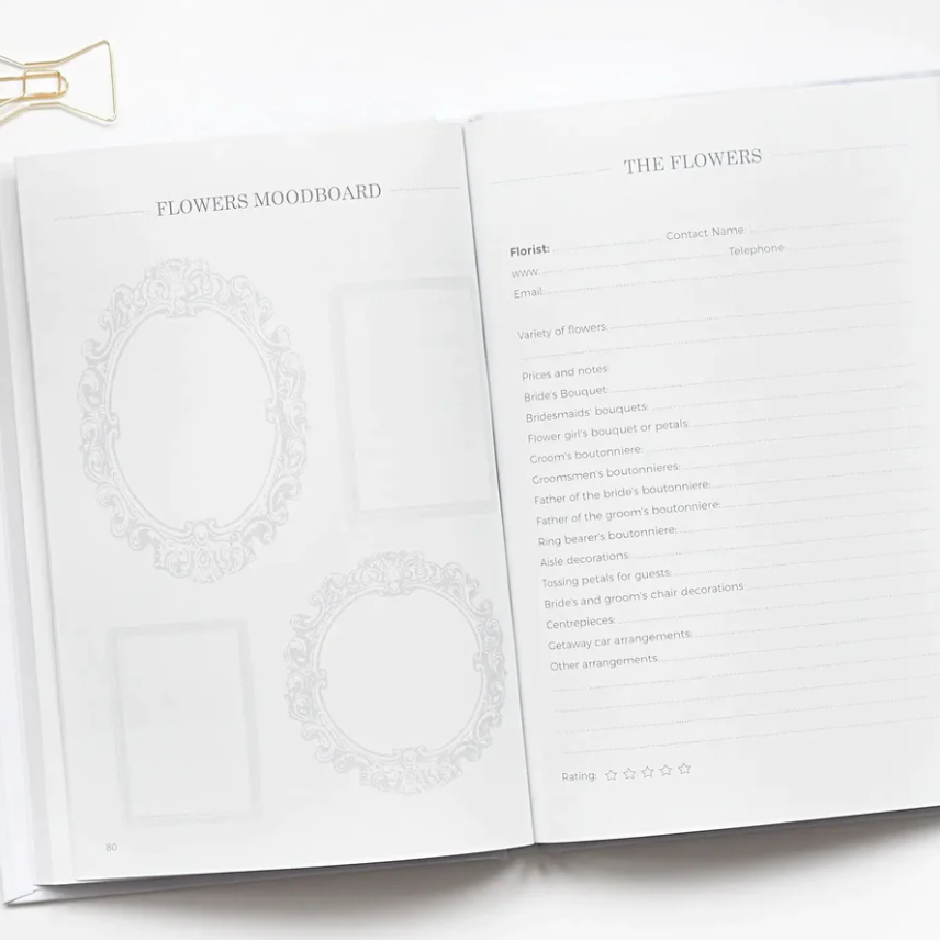 My Wedding Planner - White + Gold Foil