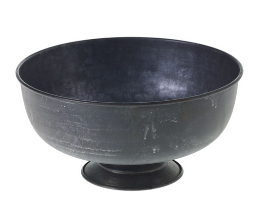 Fable Gray Metal Vase