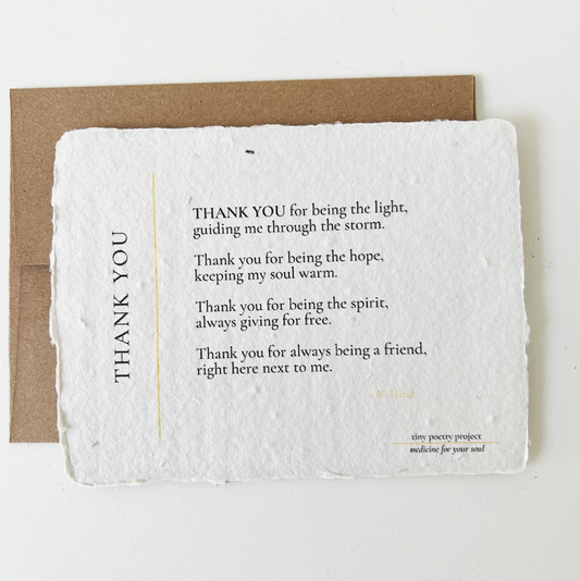 Thank You Poem Card
