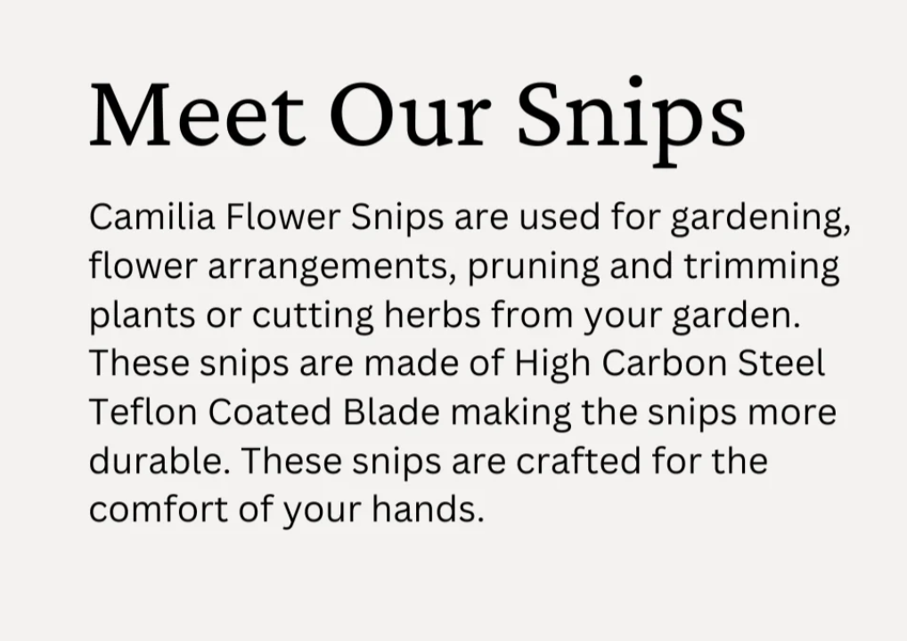 Camilia Flower Snip