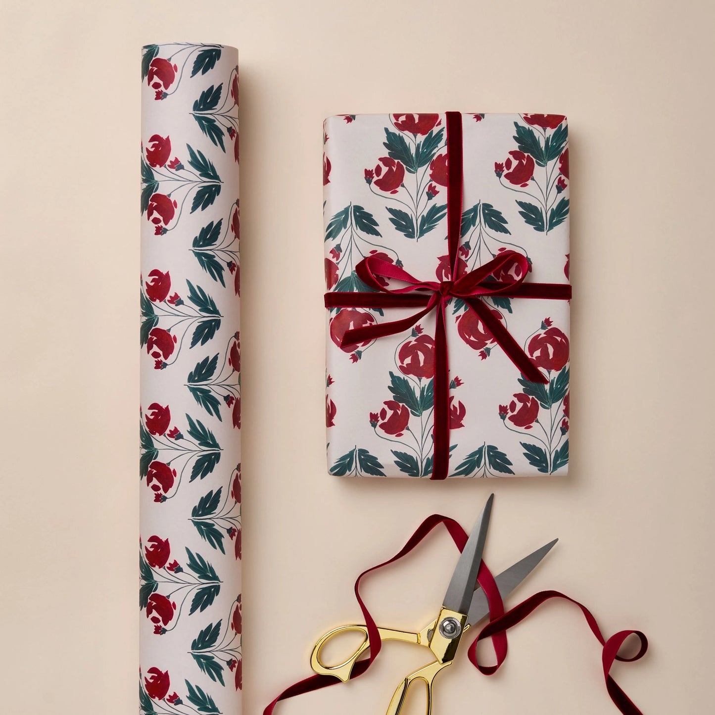 Rose Giftwrap - Set of 3 Sheets