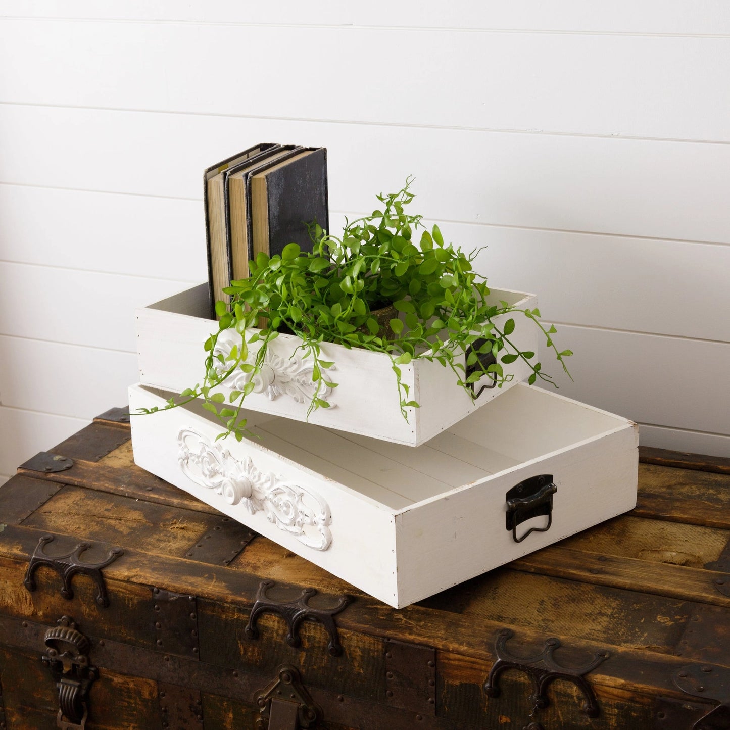 Distressed Drawer Tray - Lg
