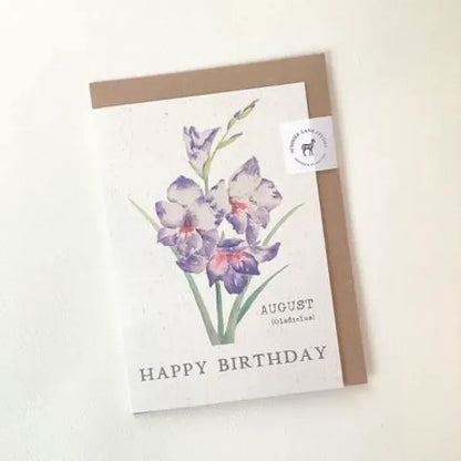 Birth Month Flower Card