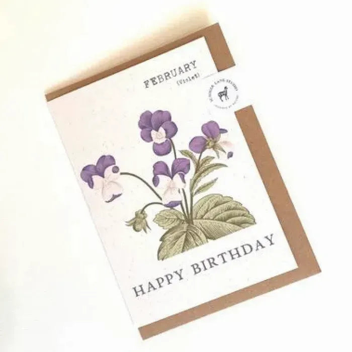Birth Month Flower Card