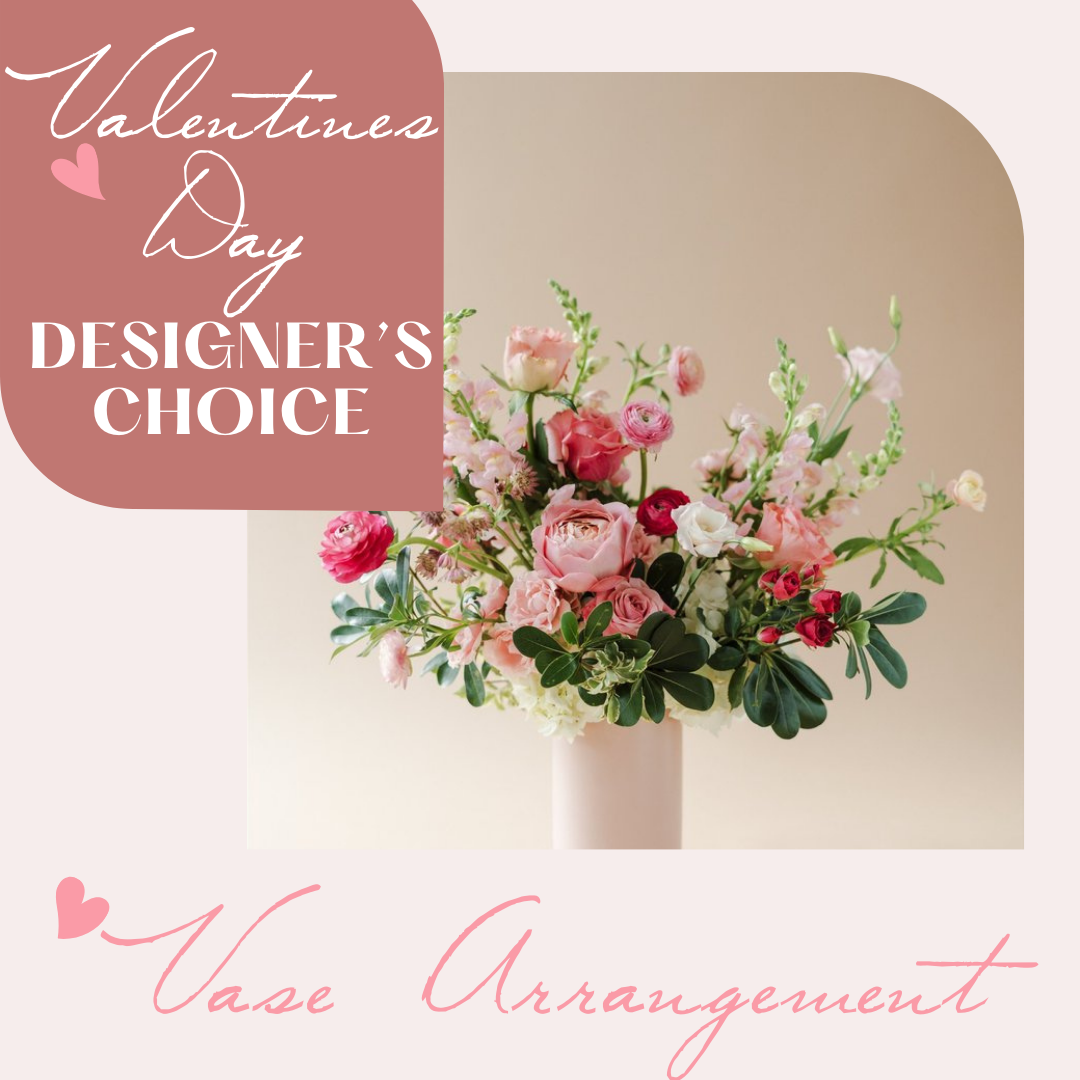 Vday Designer's Choice - Vase Arrangement