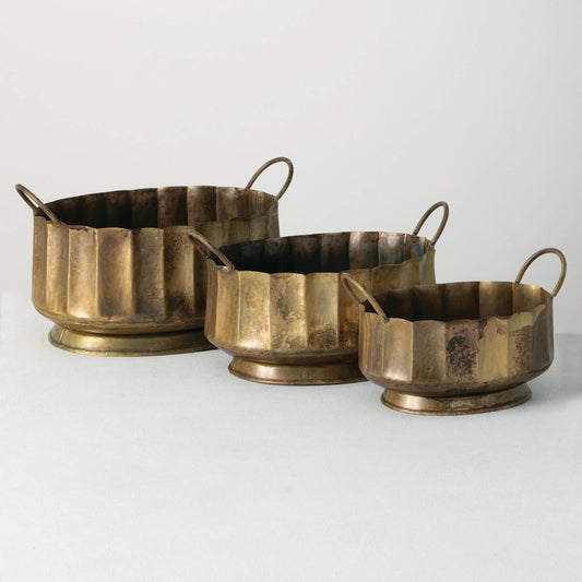 Gold Handled Basket