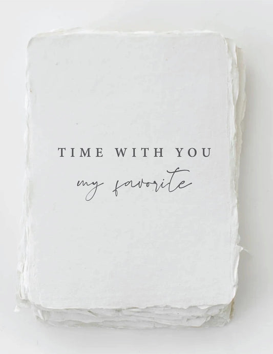 "Time With You" Card