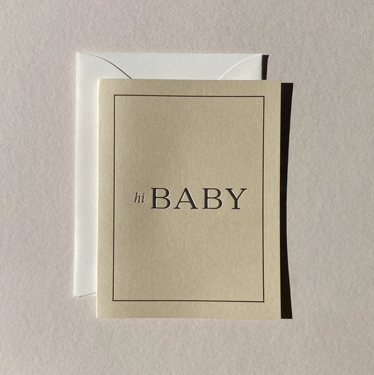 "Hi Baby" Card