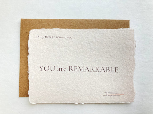 YOU are REMARKABLE Card