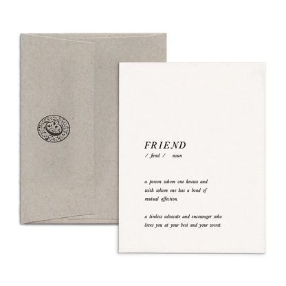 Friend Definition Card