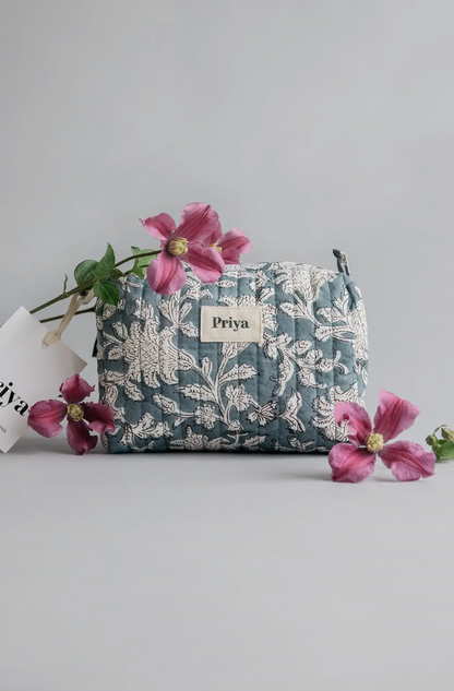 Blue Beauty Bag - Priya