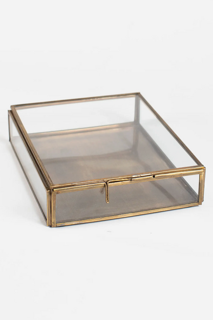 Gold/Glass Rectangle Box