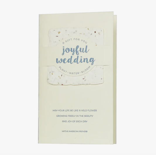 Joyful Wedding Letterpress Card