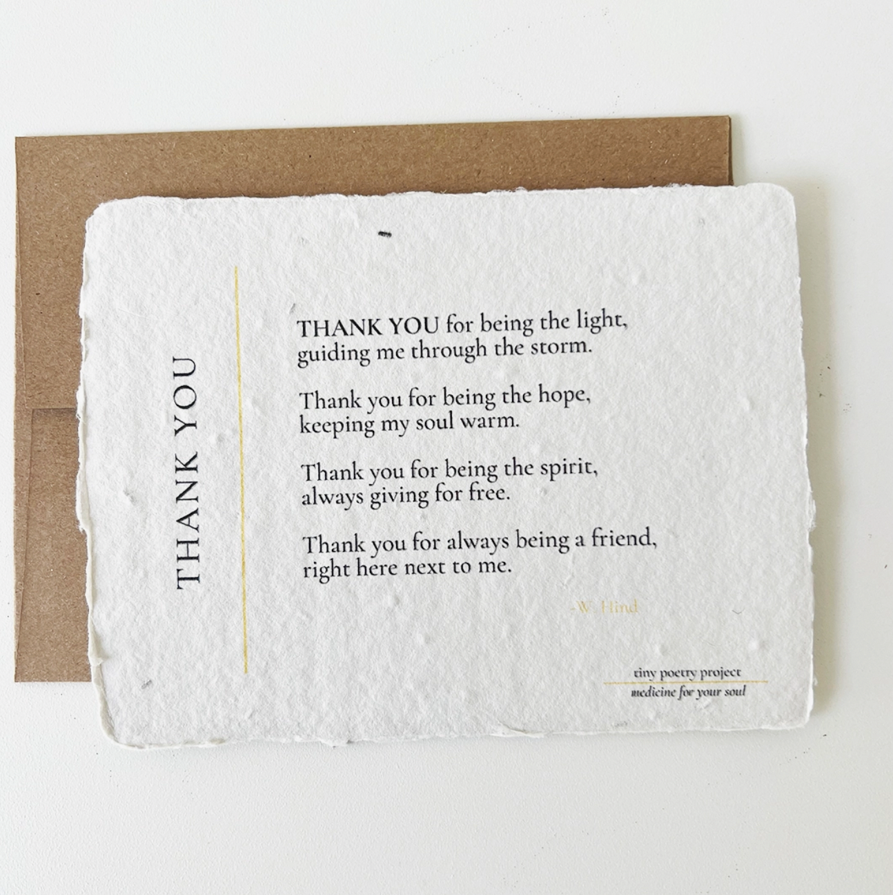 Thank You Poem Card