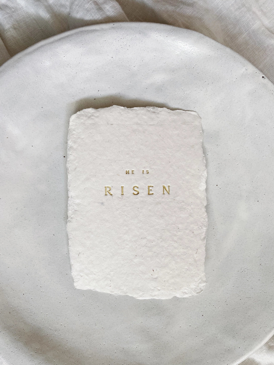 "He Is Risen" Flat Card