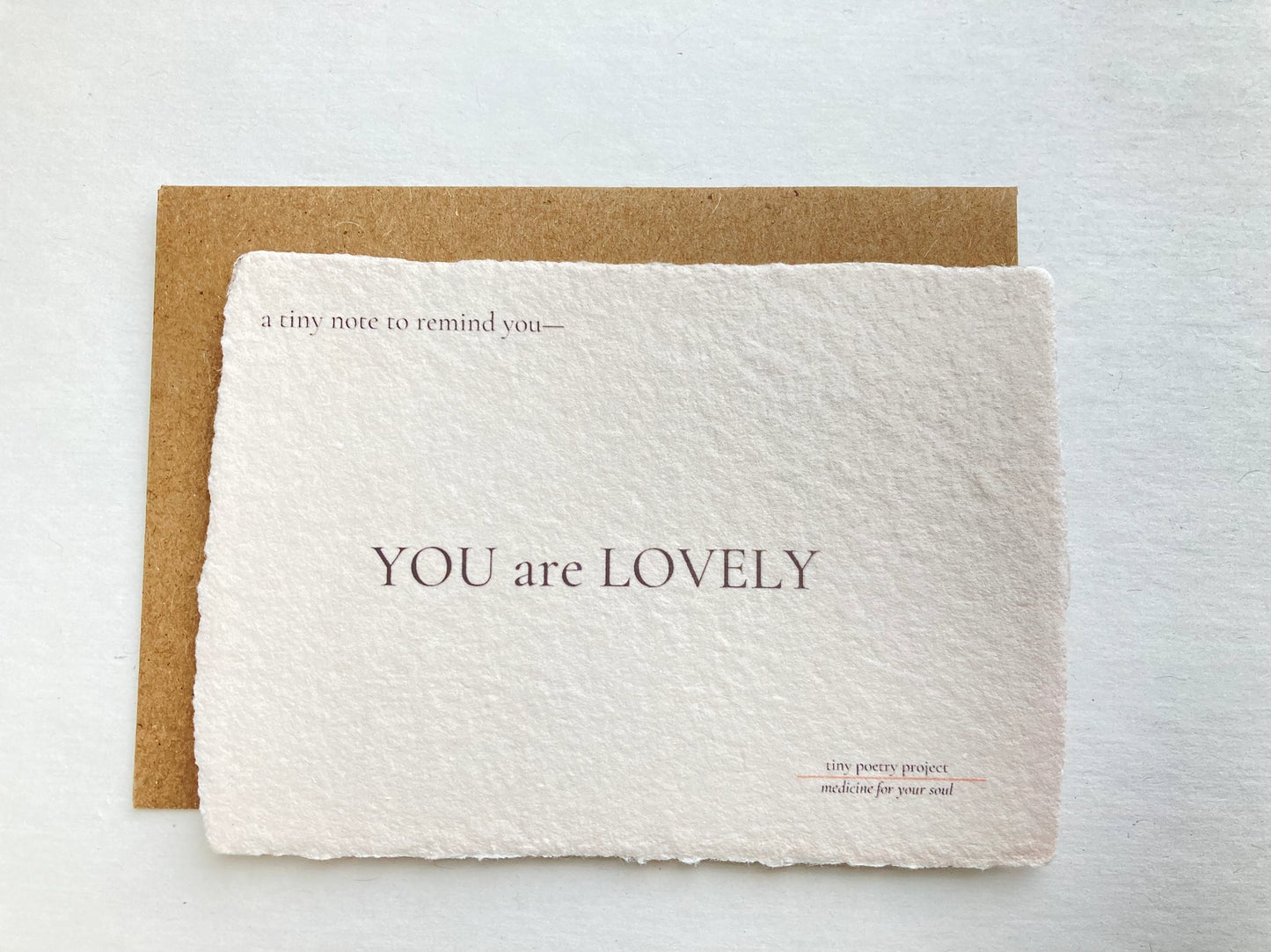 YOU are LOVELY Card