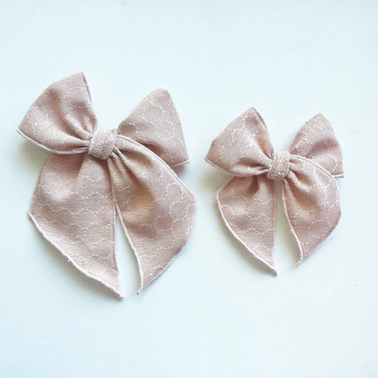 Peach Elle Bow