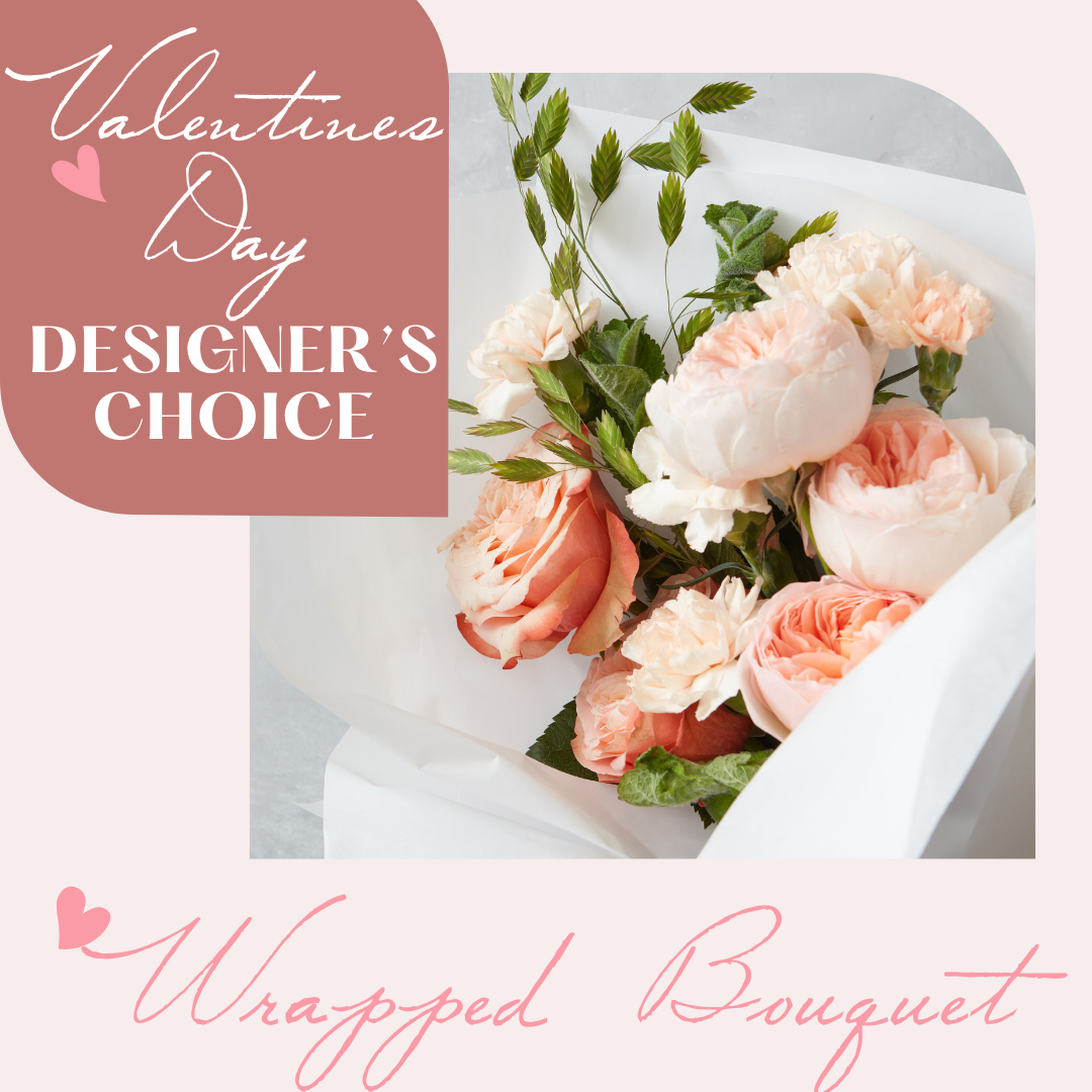 Vday Designer's Choice - Wrapped Bouquet