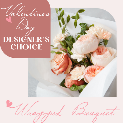 Vday Designer's Choice - Wrapped Bouquet