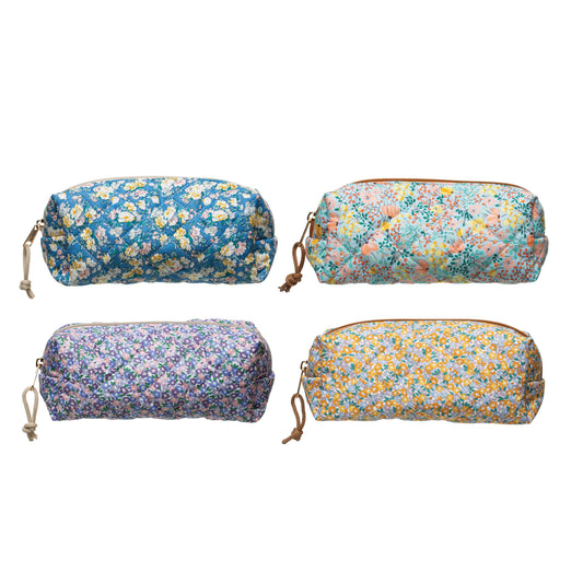 Floral Quilted Pouch