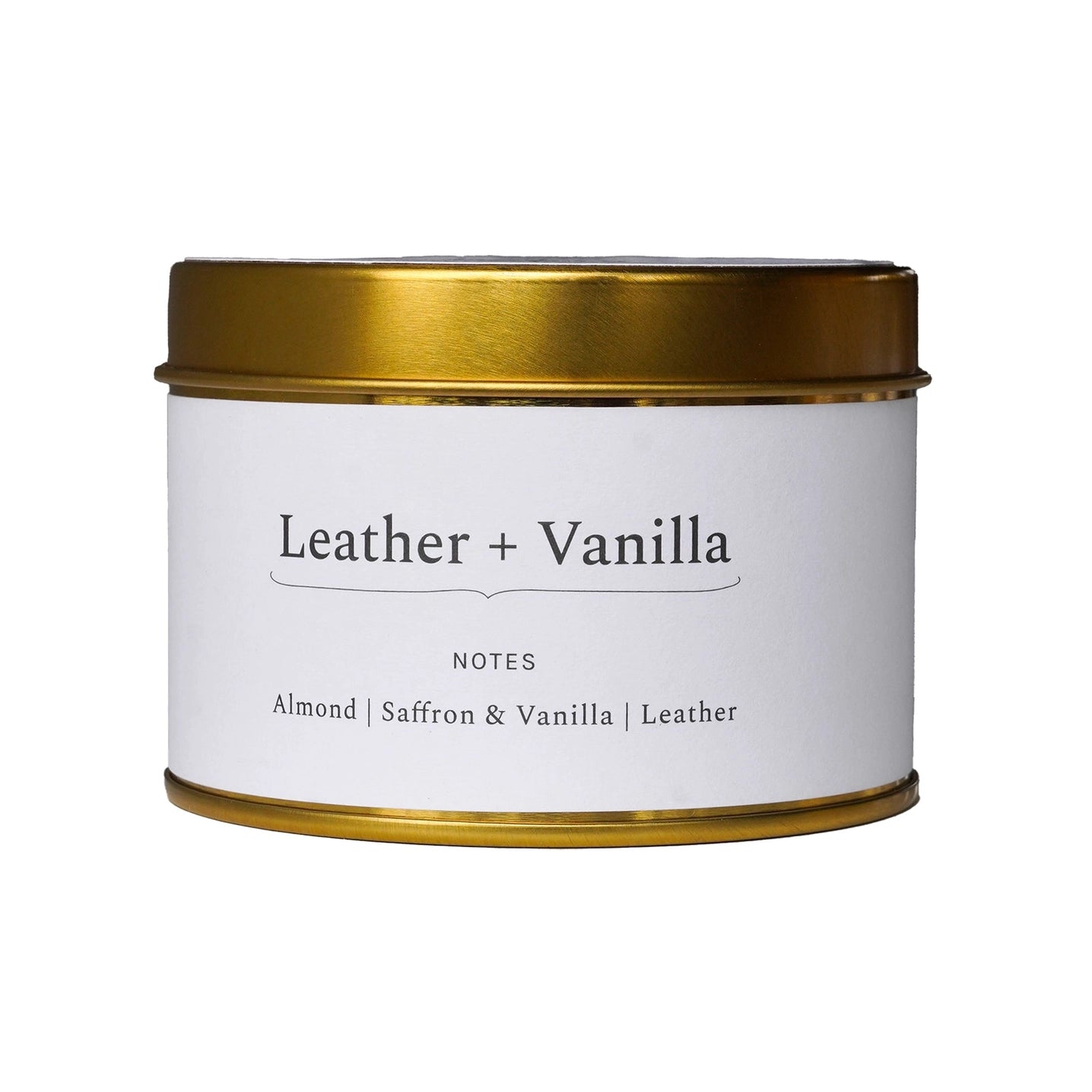 Leather Vanilla Travel Candle